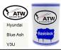 Preview: Hyundai, Blue Ash, V3U: 500ml Lackdose, von ATW Autoteile West.